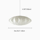 Denmark Designer Silk Pendant Lamp Minimalist Nordic Wabi Sabi for Hotel Restaurant by Ljojo.