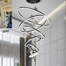 Ljojo LED Pendant Lights for Staircase Chandeliers, Modern Home Decor Hanging Lamps