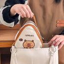Ljojo Mini Capybara Thermal Lunch Bag: Portable, Insulated, Reusable Cooler