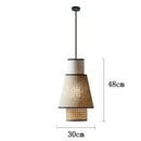 Ljojo Minimalist Cloth Rattan Pendant Lights for Living Room, Dining Room, Kitchen
