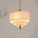 Japanese Minimalist Wabi Sabi Fabric Hanging Chandelier | Elegant Living Dining Room Pendant Lamp by Ljojo