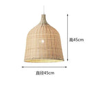 Rattan LED Pendant Lights Vintage Chandeliers - Island Handmade Woven Design