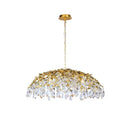 Ljojo Luxury Crystal Chandelier: Modern, Retro Style Lighting Fixture for Living, Dining & Bedroom