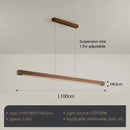 Modern Walnut LED Pendant Chandelier Stylish Dining Room Lighting by Ljojo