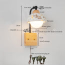 Ljojo Mid Century Modern LED Wall Lights Living Room Bedroom Lamp