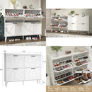 Ljojo™ Farmhouse Shoe Cabinet with 4 Drawers: Stylish Entryway Storage