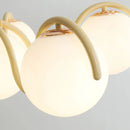 Nordic Glass Pendant Lamp Modern Chandelier for Bedroom Dining Room by Ljojo