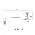 Designer Marseille Wall Lamp: Metal Swing Arm Sconce for Living Room - Ljojo