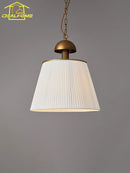 French Medieval Pendant Lights LED E27 Fabric Art Decorative Hanging Lamp for Kitchen Bedroom Study by Ljojo.