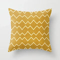 Ljojo Minimal Line Abstract Sun Pattern Plush Pillow Case