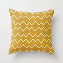 Ljojo Minimal Line Abstract Sun Pattern Plush Pillow Case
