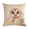 Animal Print Linen Pillowcase by Ljojo - Home Decor Cushion Cover
