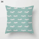 Ljojo Mint Green Blue Geometric Cushion Cover Modern Home Decor