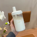 Ljojo 500/800ML Straw Cup, Transparent PP, Portable Ins Style Juice Milk Tea Cup
