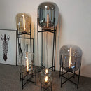 Ljojo Luxury Glass Floor Lamp LED Bedside Table Light Modern Nordic Minimalist Style