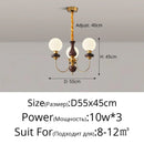 Modern Glass Ball LED Chandelier | Living Dining Room Kitchen Pendant Lights by Ljojo
