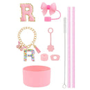 Ljojo 10pcs Tumbler Accessories Set: Straw, Cover, Cap, Boot, Stopper, Keychain, Sticker