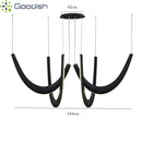 Ljojo Industrial Minimalist Wood LED Pendant Lights Chandelier for Home Decoration