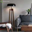 Ljojo Wabi-sabi Solid Wood LED Floor Lamp for Bedroom Home Decoration Chandelier
