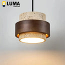 Ljojo Yellow Travertine Pendant Lamp for Kitchen & Dining, 3-Head Chandelier E27 Bulb