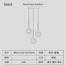 Ljojo Modern Glass Chandelier Pendant Light Elegant Bedroom Ceiling Lamp