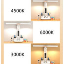 Ljojo LED Desk Lamp: Dimmable 2 Heads, 180° Rotate, Foldable, Eye Protection
