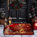 Ljojo Merry Christmas Welcome Door Mat - Non-Slip, Absorbent for Home, Bathroom & Kitchen