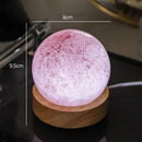 Ljojo 3D Galaxy Crystal Ball Lamp with Planetary Projections USB Night Light