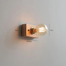 Ljojo Walnut Wood Retro LED Wall Lamp Stylish & Energy Efficient Lighting for Foyer Bedrooms