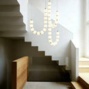 Nordic Style Acrylic Spherical Led Ceiling Lamp for Living Rooms by Ljojo