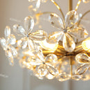 Crystal Chandelier Pendant Light American Retro Bedroom Hanging Lamp by Ljojo