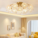 Ljojo Luxury Copper Ceiling Light Chandelier for Modern Living Room décor