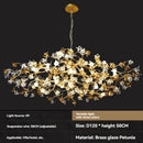 Copper ceiling lamp, crystal bedroom lamp, grand dining chandelier - Ljojo brand