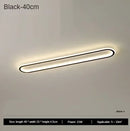 Ljojo Long Strip LED Ceiling Light for Bedroom Living Rooms Study Lighting