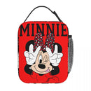 Ljojo Minnie Mouse Lunch Bag Insulated Cooler Thermal Bento Box School Office