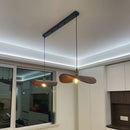 Walnut LED Pendant Lamp Modern Minimalist Dining Room Chandelier by Ljojo
