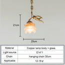 French Angel Copper Hanging Lamp Medieval Retro Style Chandelier for Dining Room by Ljojo