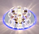 Ljojo Luxury Crystal Round LED Ceiling Light for Hallway and Kitchen