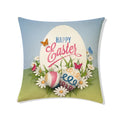 Easter Rabbit Eggs Design Linen Pillowcase - Ljojo Brings Spring Joy