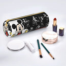 Ljojo Mickey Mouse Minnie Leather Pencil Holder Bag for Students School Gift