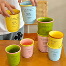 Kawaii Ceramic Coffee Mug Set | Ljojo 200/400ml | Ideal for Tea, Milk, Juice | Gift Idea