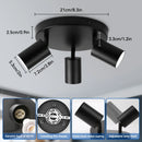 Ljojo 3-Light GU10 LED Ceiling Spotlight Track Chandelier