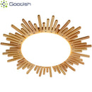 Ljojo Plated Acrylic Sun Disk LED Ceiling Lights for Living Room - Modern Bauhaus Chandelier