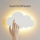 Ljojo LED Cloud Wall Lights Touch Switch Lamps - Modern Living Bedroom Decor