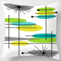 Colorful Blocks Geometric Abstract Pattern Cushion Cover by Ljojo