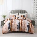 Geometric Boho Duvet Set + Pillowcase, 2/3pc Polyester Bedding, Single King Size, Ljojo Brand