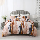 Geometric Boho Duvet Set + Pillowcase, 2/3pc Polyester Bedding, Single King Size, Ljojo Brand