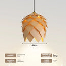 Retro Wooden Art Lamp: Japanese Bedroom Ceiling Wooden Pendant Light by Ljojo