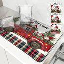 Absorbent Draining Mat by Ljojo: Antiskid Kitchen & Bathroom Quick Dry Pad