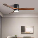 Ljojo 42/52 Inch Smart Ceiling Fan Light Remote Control Chandelier for Modern Living Room